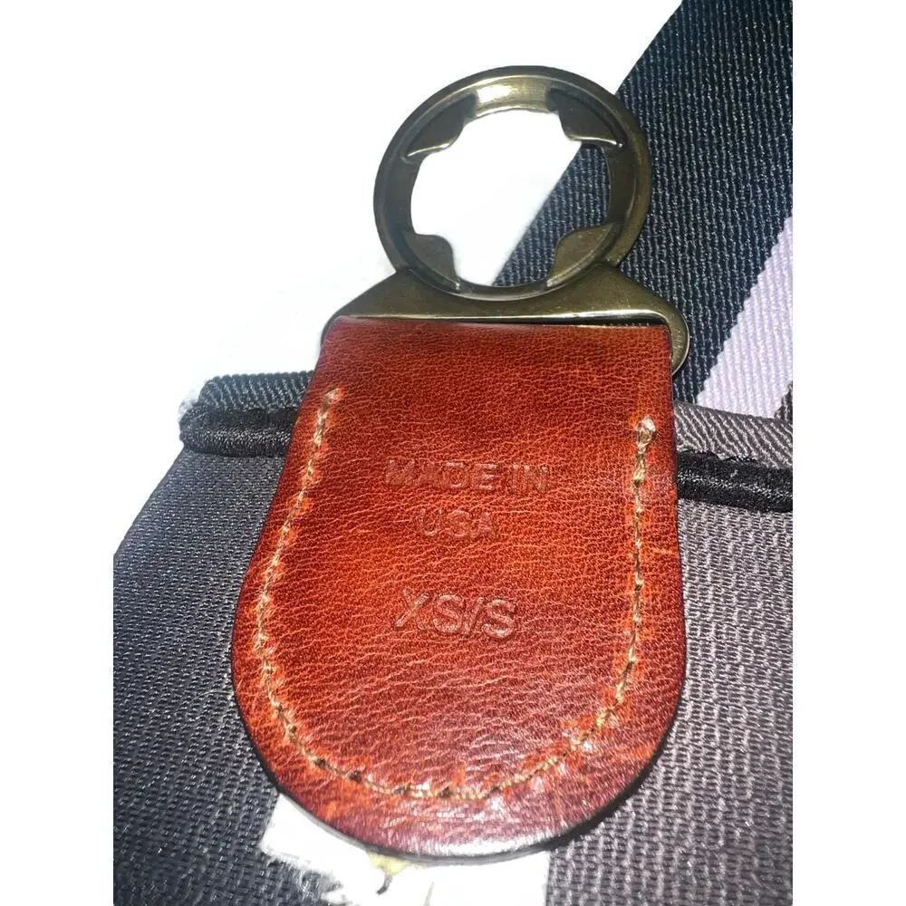 Elastic Belt- Genuine Leather Clasps, MADE IN USA, size XS/S